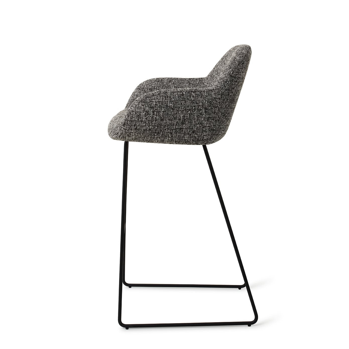 Jesper Home Kushi Skyfall Barkruk - Slide Black (H) - KwaliteitWonen.nl