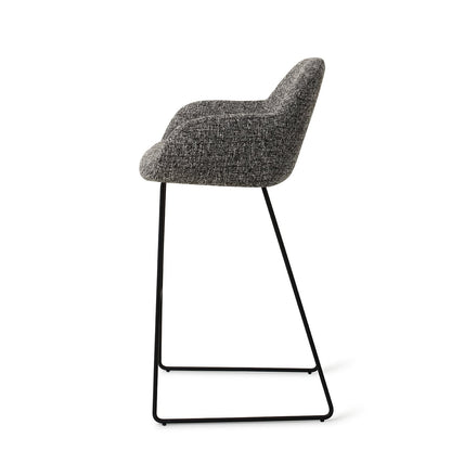 Jesper Home Kushi Skyfall Barkruk - Slide Black (H) - KwaliteitWonen.nl