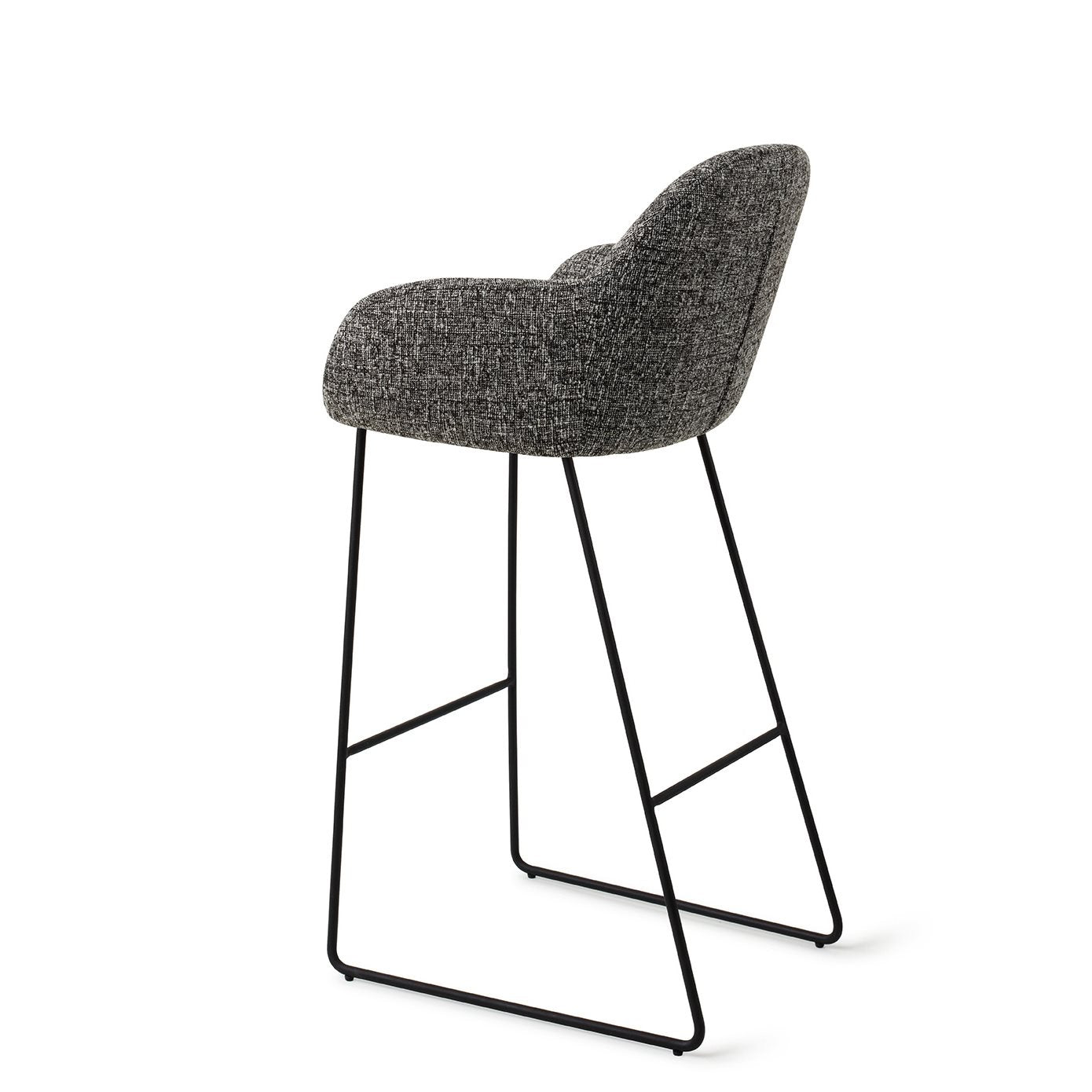 Jesper Home Kushi Skyfall Barkruk - Slide Black (H) - KwaliteitWonen.nl
