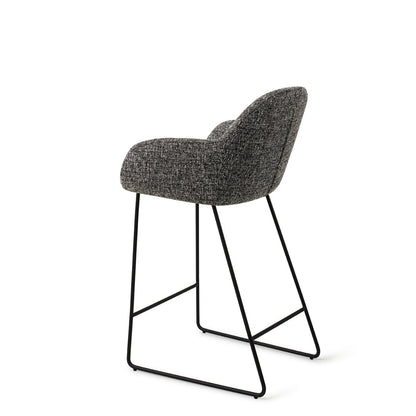 Jesper Home Kushi Skyfall Barkruk - Slide Black (L) - KwaliteitWonen.nl