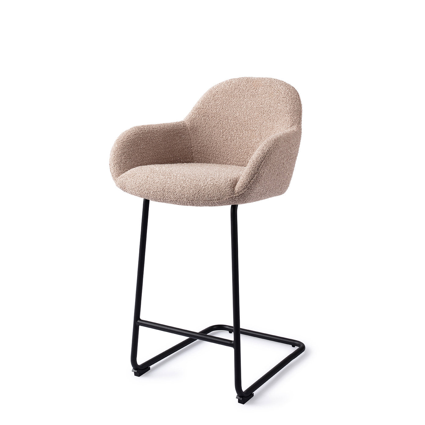 Jesper Home Kushi Stone Haze Barkruk (L) - Counter Arch Black - KwaliteitWonen.nl