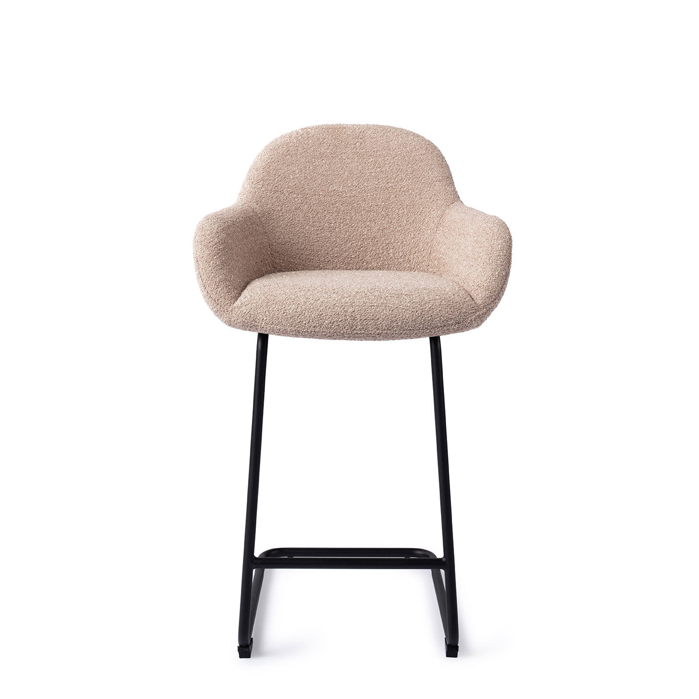 Jesper Home Kushi Stone Haze Barkruk (L) - Counter Arch Black - KwaliteitWonen.nl