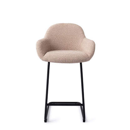 Jesper Home Kushi Stone Haze Barkruk (L) - Counter Arch Black - KwaliteitWonen.nl
