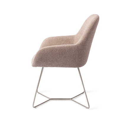 Jesper Home Kushi Stone Haze Eetkamerstoel - Beehive Steel - KwaliteitWonen.nl