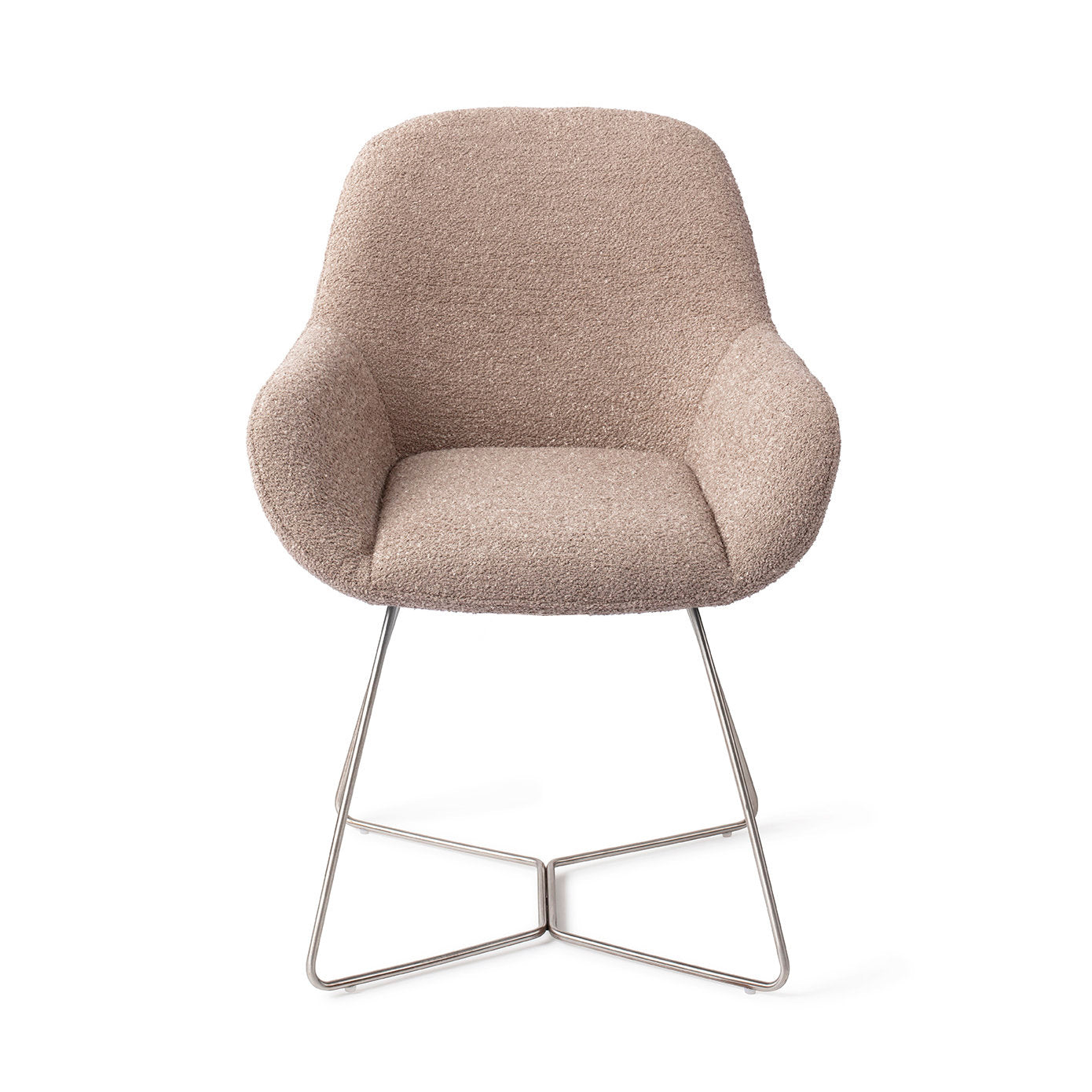 Jesper Home Kushi Stone Haze Eetkamerstoel - Beehive Steel - KwaliteitWonen.nl