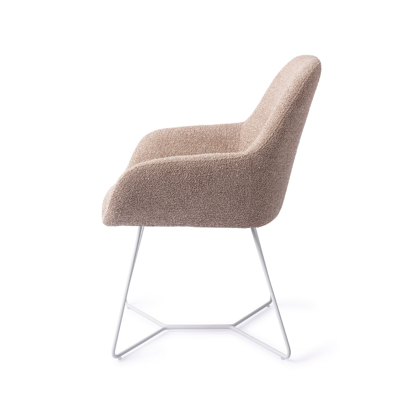 Jesper Home Kushi Stone Haze Eetkamerstoel - Beehive White - KwaliteitWonen.nl