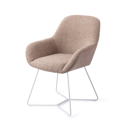 Jesper Home Kushi Stone Haze Eetkamerstoel - Beehive White - KwaliteitWonen.nl