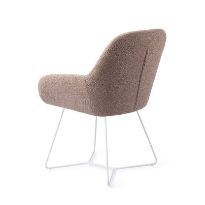 Jesper Home Kushi Stone Haze Eetkamerstoel - Beehive White - KwaliteitWonen.nl