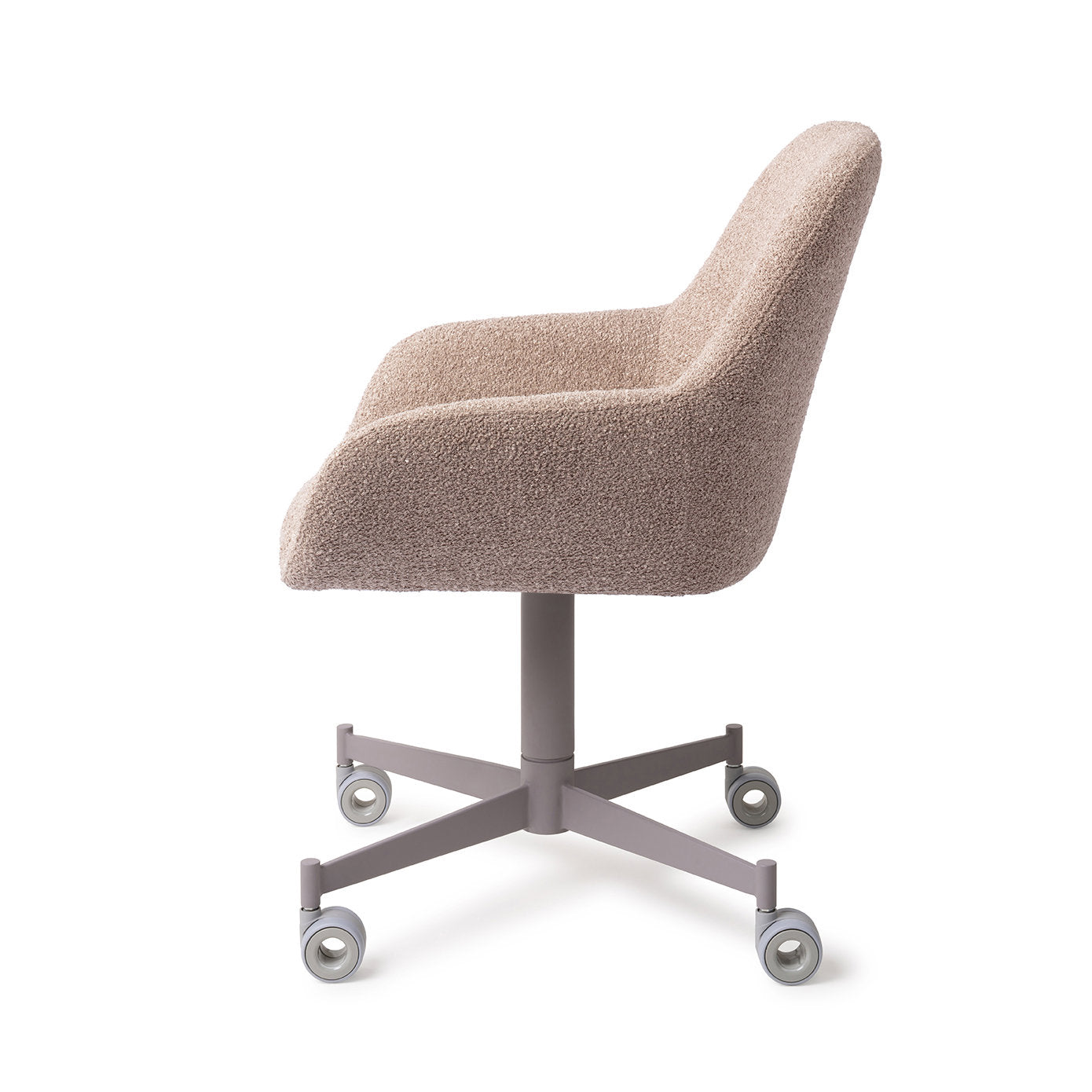 Jesper Home Kushi Stone Haze Eetkamerstoel - Caster Grey - KwaliteitWonen.nl