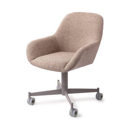 Jesper Home Kushi Stone Haze Eetkamerstoel - Caster Grey - KwaliteitWonen.nl