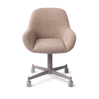 Jesper Home Kushi Stone Haze Eetkamerstoel - Caster Grey - KwaliteitWonen.nl