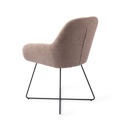 Jesper Home Kushi Stone Haze Eetkamerstoel - Cross Black - KwaliteitWonen.nl