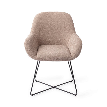 Jesper Home Kushi Stone Haze Eetkamerstoel - Cross Black - KwaliteitWonen.nl