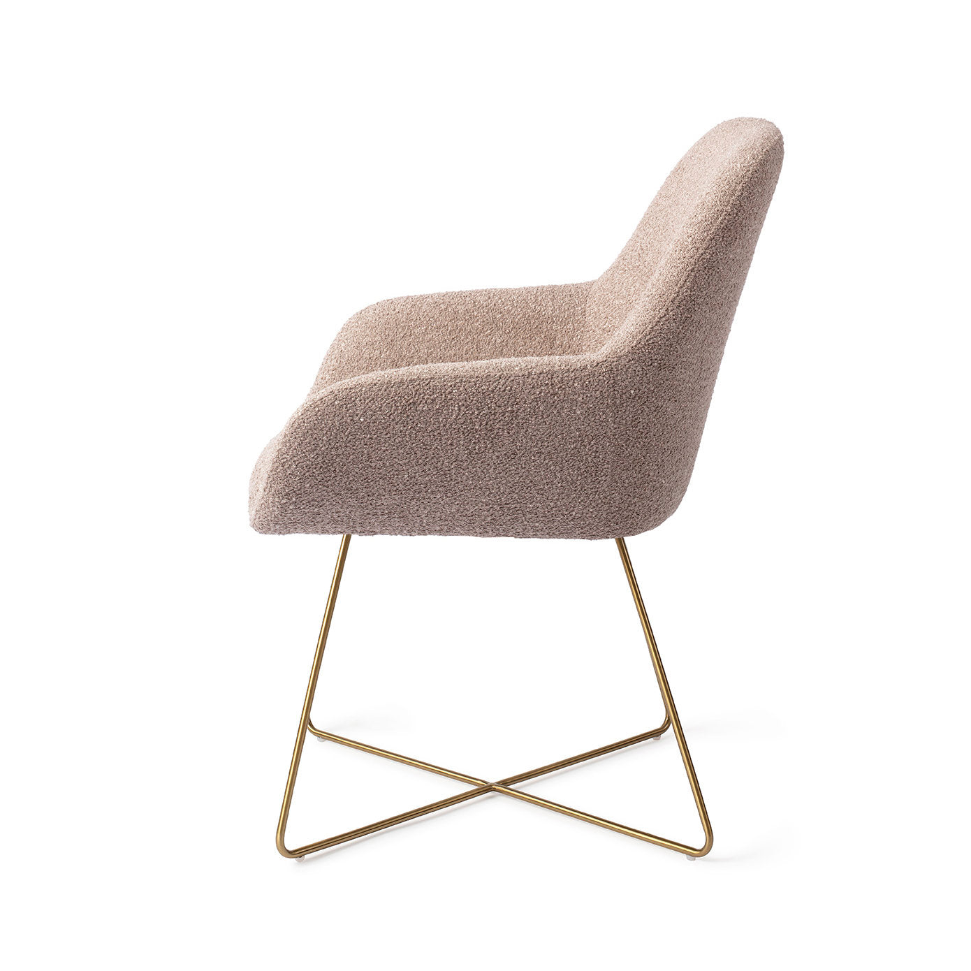 Jesper Home Kushi Stone Haze Eetkamerstoel - Cross Gold - KwaliteitWonen.nl