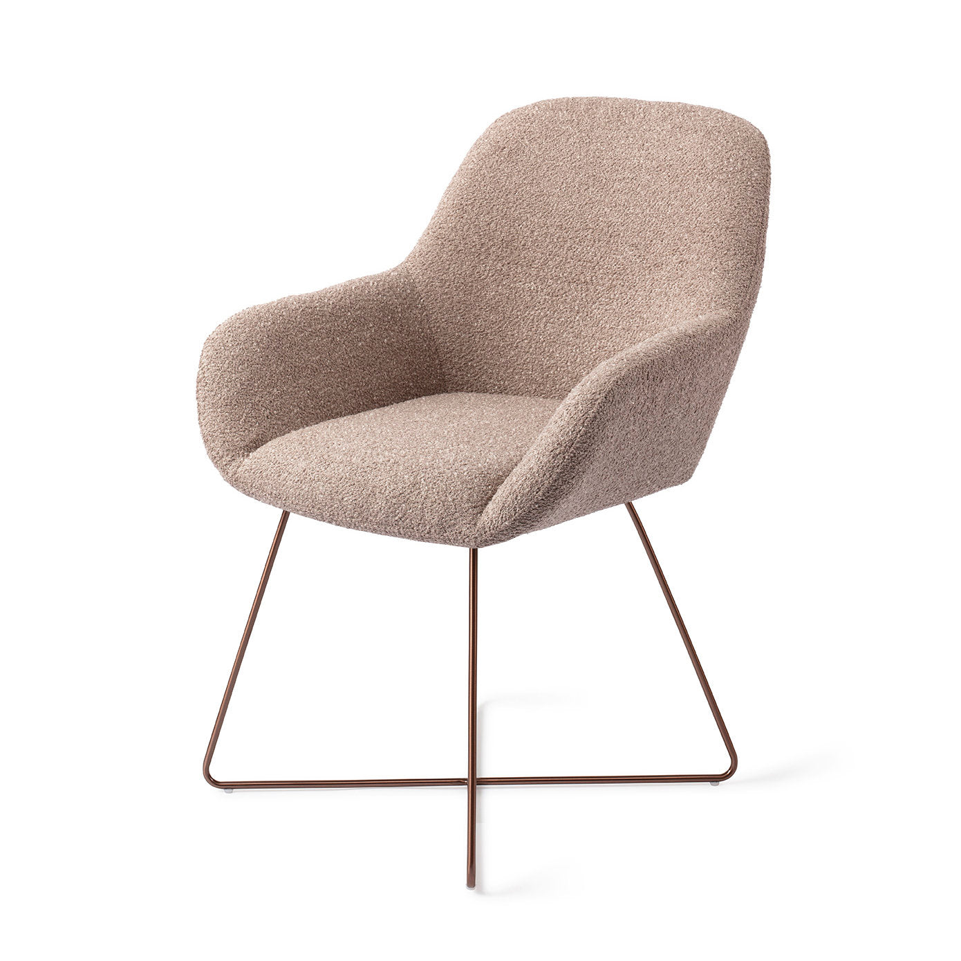 Jesper Home Kushi Stone Haze Eetkamerstoel - Cross Rose - KwaliteitWonen.nl
