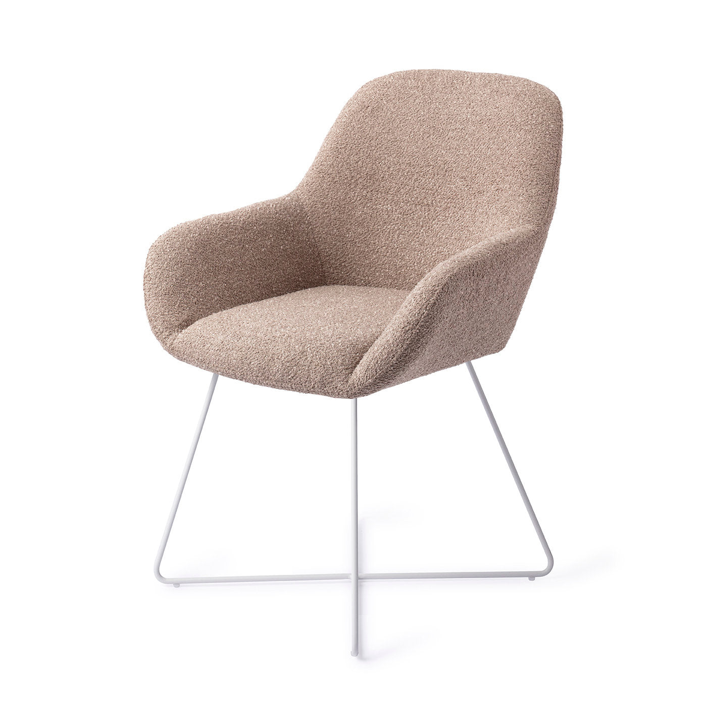 Jesper Home Kushi Stone Haze Eetkamerstoel - Cross White - KwaliteitWonen.nl