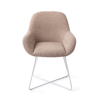 Jesper Home Kushi Stone Haze Eetkamerstoel - Cross White - KwaliteitWonen.nl