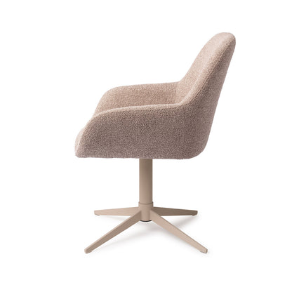 Jesper Home Kushi Stone Haze Eetkamerstoel - Quad Beige - KwaliteitWonen.nl