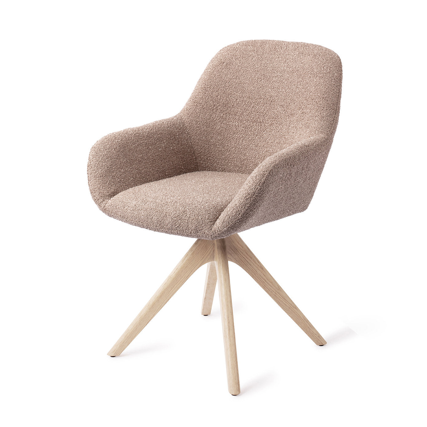 Jesper Home Kushi Stone Haze Eetkamerstoel - Revolve Oak Bleach - KwaliteitWonen.nl