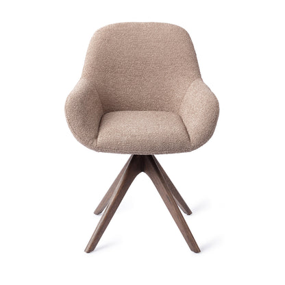 Jesper Home Kushi Stone Haze Eetkamerstoel - Revolve Oak Walnut-Kwaliteitwonen.nl