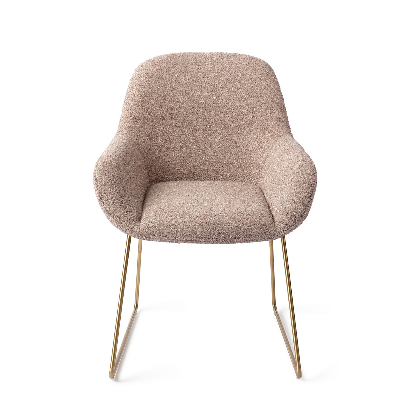 Jesper Home Kushi Stone Haze Eetkamerstoel - Slide Gold - KwaliteitWonen.nl