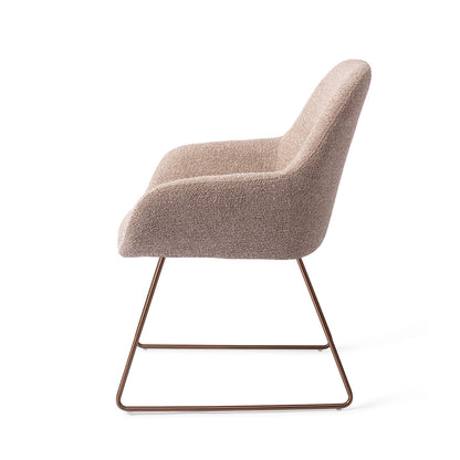 Jesper Home Kushi Stone Haze Eetkamerstoel - Slide Rose - KwaliteitWonen.nl