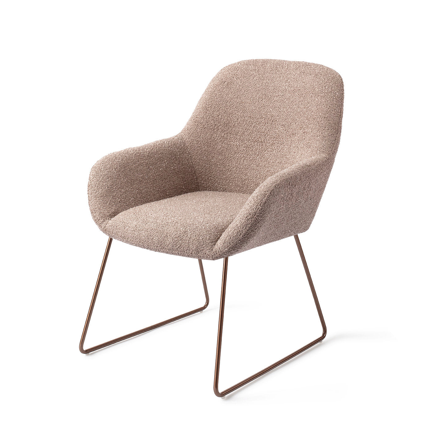 Jesper Home Kushi Stone Haze Eetkamerstoel - Slide Rose - KwaliteitWonen.nl