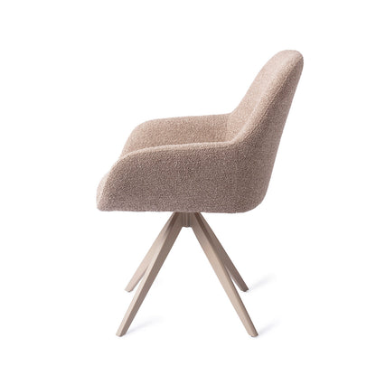 Jesper Home Kushi Stone Haze Eetkamerstoel - Turn Beige - KwaliteitWonen.nl