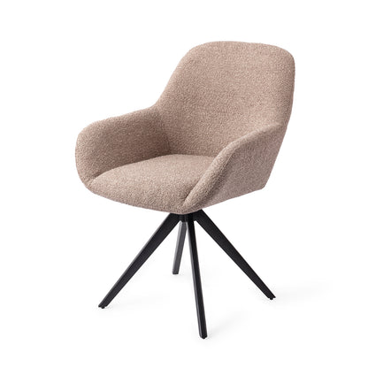 Jesper Home Kushi Stone Haze Eetkamerstoel - Turn Black - KwaliteitWonen.nl