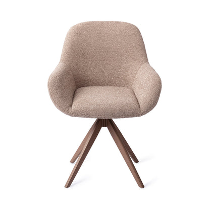 Jesper Home Kushi Stone Haze Eetkamerstoel - Turn Brown - KwaliteitWonen.nl