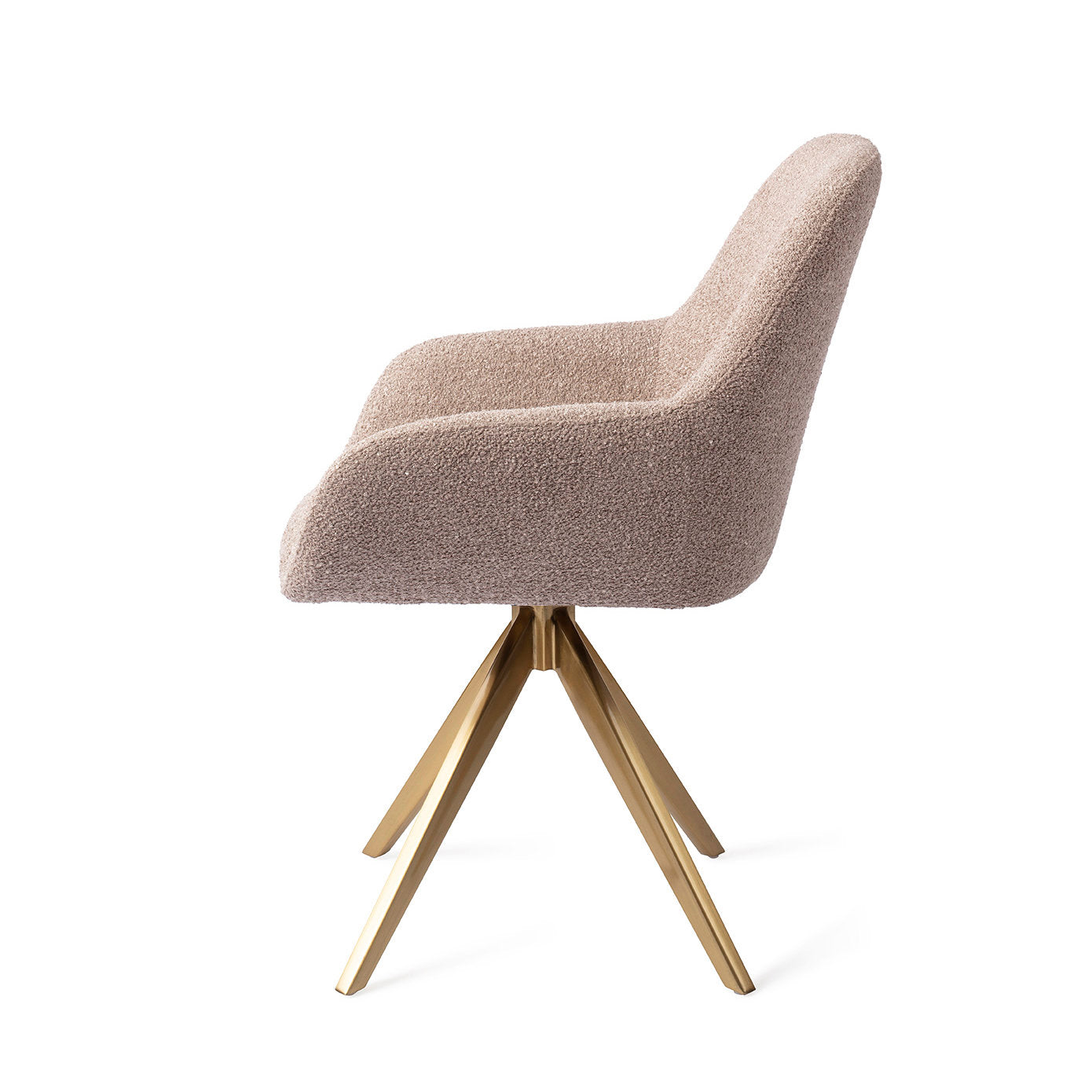 Jesper Home Kushi Stone Haze Eetkamerstoel - Turn Gold - KwaliteitWonen.nl