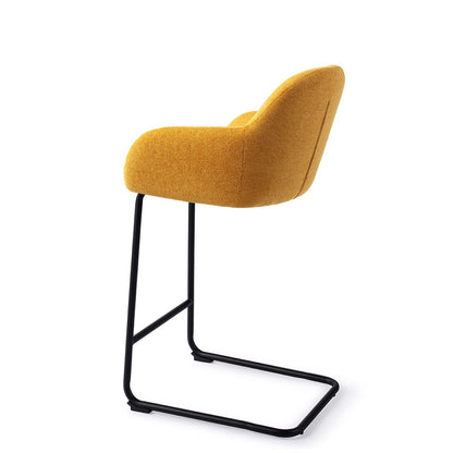 Jesper Home Kushi Sweet Corn Barkruk - Arch Black (L) - KwaliteitWonen.nl