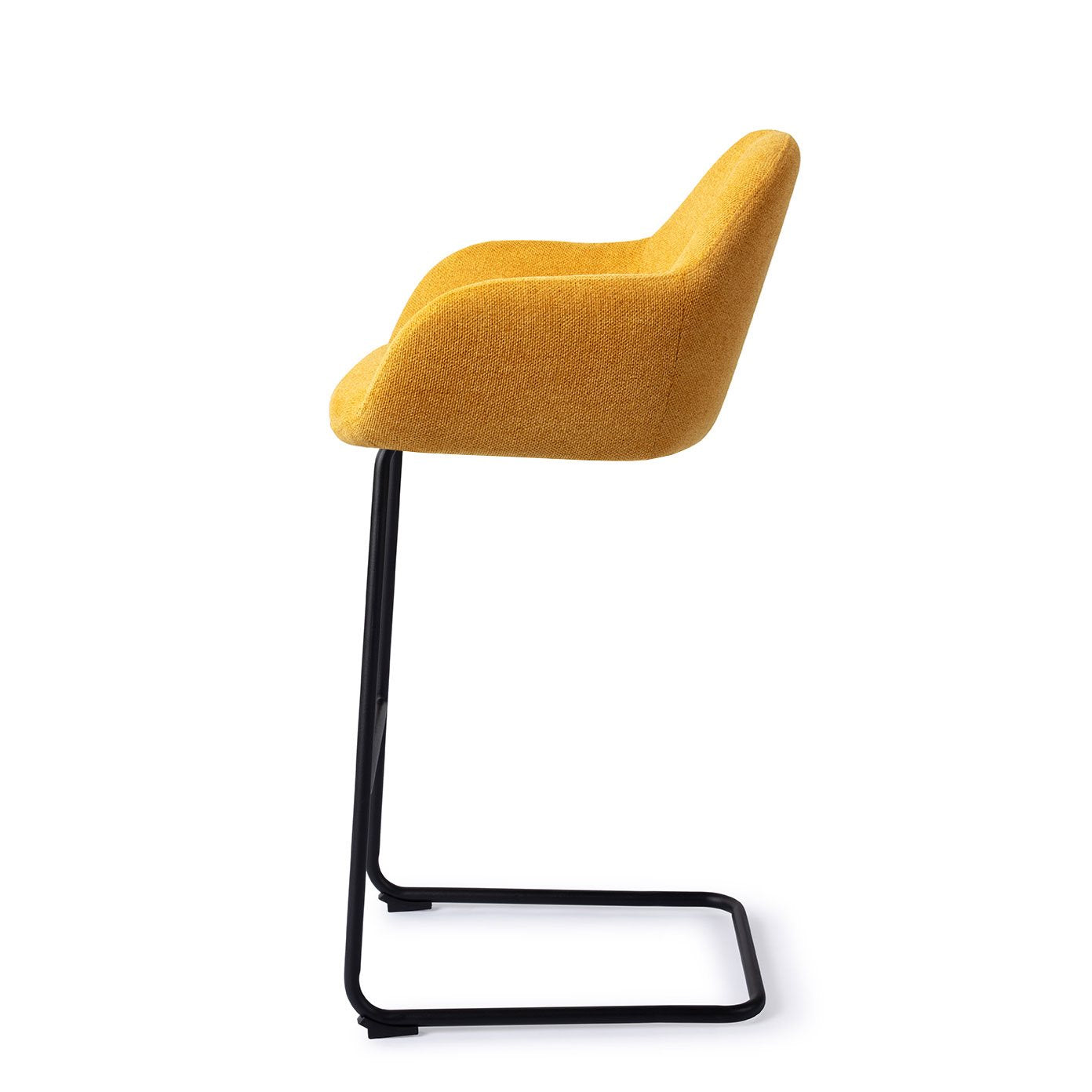 Jesper Home Kushi Sweet Corn Barkruk - Arch Black (H) - KwaliteitWonen.nl