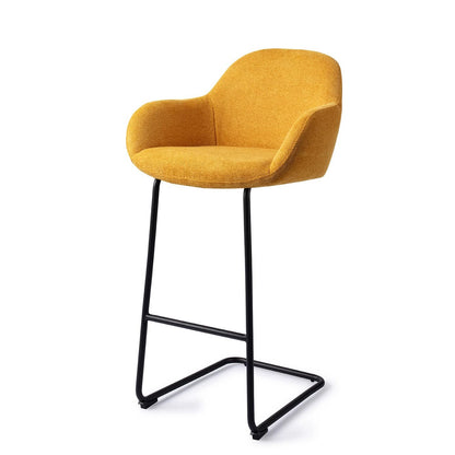 Jesper Home Kushi Sweet Corn Barkruk - Arch Black (H) - KwaliteitWonen.nl