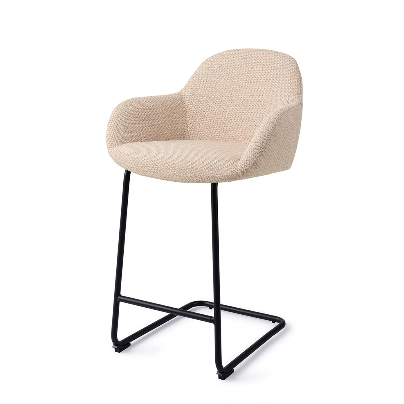 Jesper Home Kushi Trouty Tinge Barkruk - Arch Black (L) - KwaliteitWonen.nl