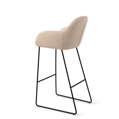 Jesper Home Kushi Trouty Tinge Barkruk - Slide Black (H) - KwaliteitWonen.nl