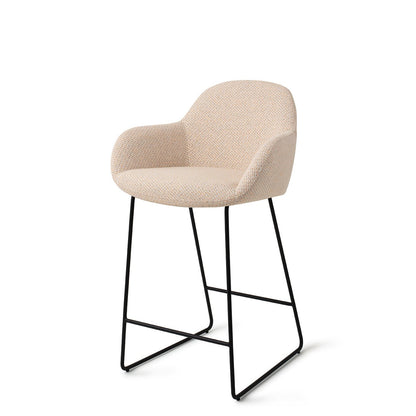 Jesper Home Kushi Trouty Tinge Barkruk - Slide Black (L) - KwaliteitWonen.nl