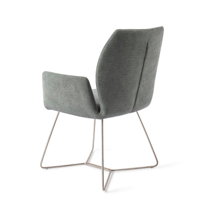 Jesper Home Misaki Breezy Blue Eetkamerstoel - Beehive Steel - KwaliteitWonen.nl
