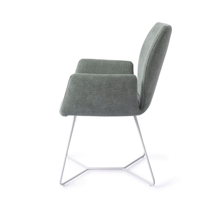 Jesper Home Misaki Breezy Blue Eetkamerstoel - Beehive White - KwaliteitWonen.nl