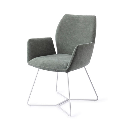 Jesper Home Misaki Breezy Blue Eetkamerstoel - Beehive White - KwaliteitWonen.nl
