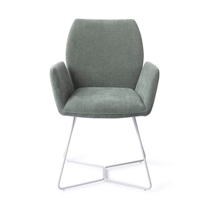 Jesper Home Misaki Breezy Blue Eetkamerstoel - Beehive White - KwaliteitWonen.nl