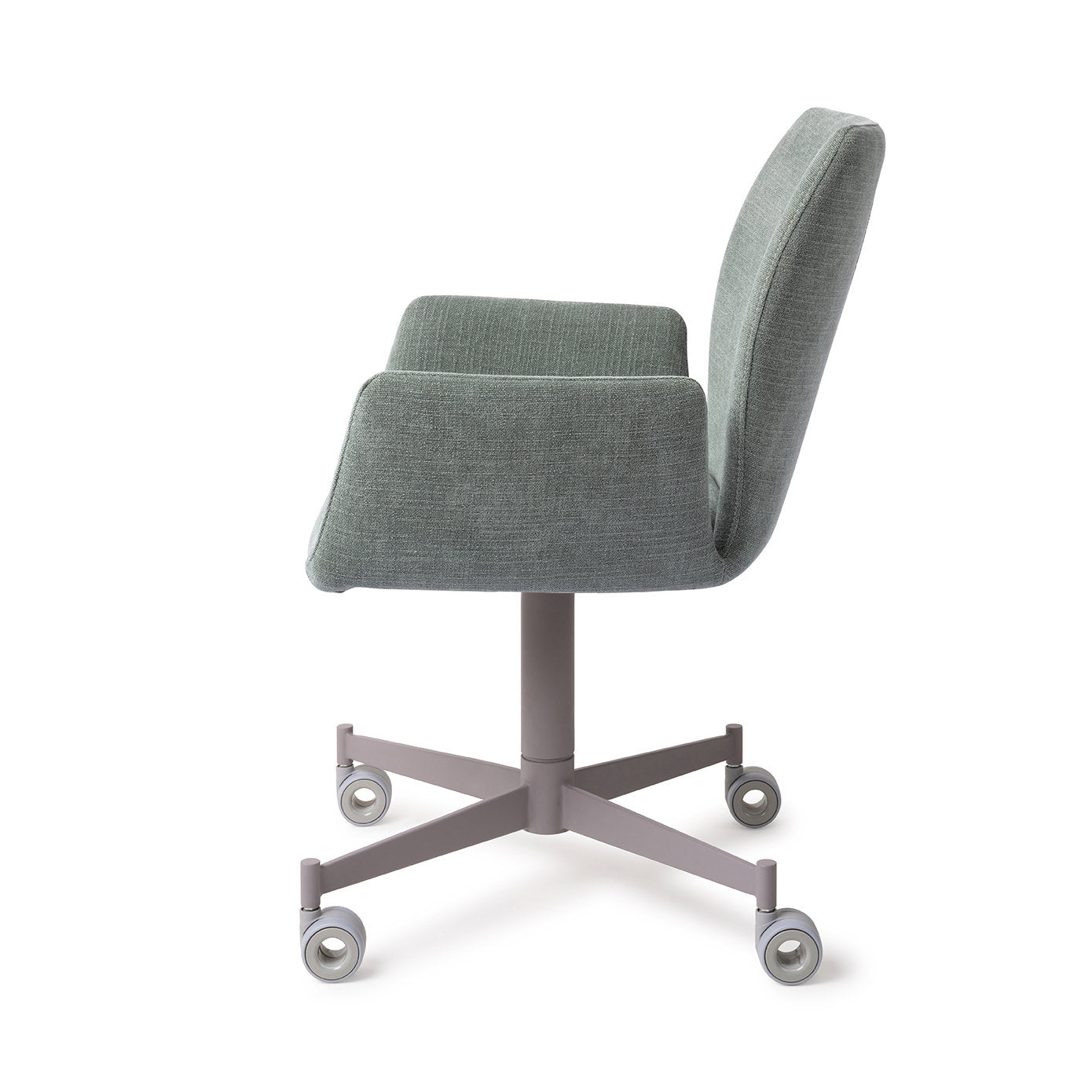 Jesper Home Misaki Breezy Blue Eetkamerstoel - Caster Grey - KwaliteitWonen.nl