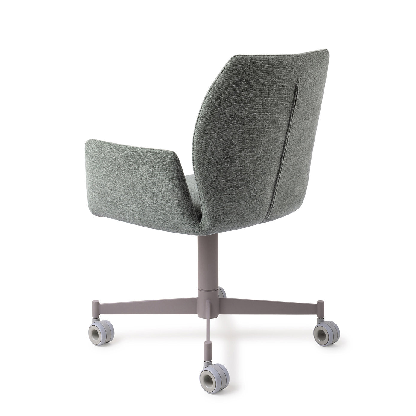 Jesper Home Misaki Breezy Blue Eetkamerstoel - Caster Grey - KwaliteitWonen.nl