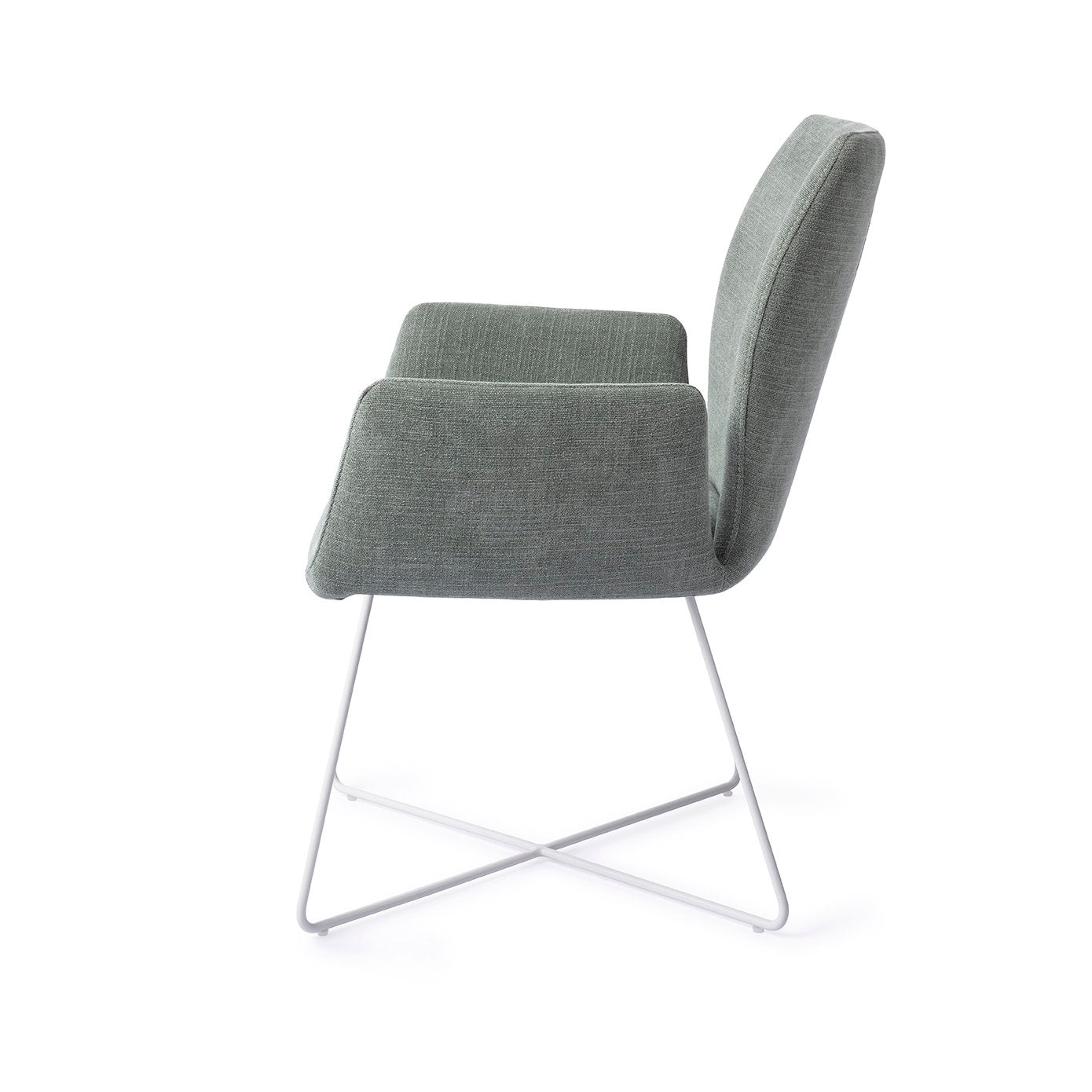 Jesper Home Misaki Breezy Blue Eetkamerstoel - Cross White - KwaliteitWonen.nl