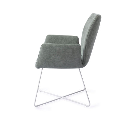 Jesper Home Misaki Breezy Blue Eetkamerstoel - Cross White - KwaliteitWonen.nl