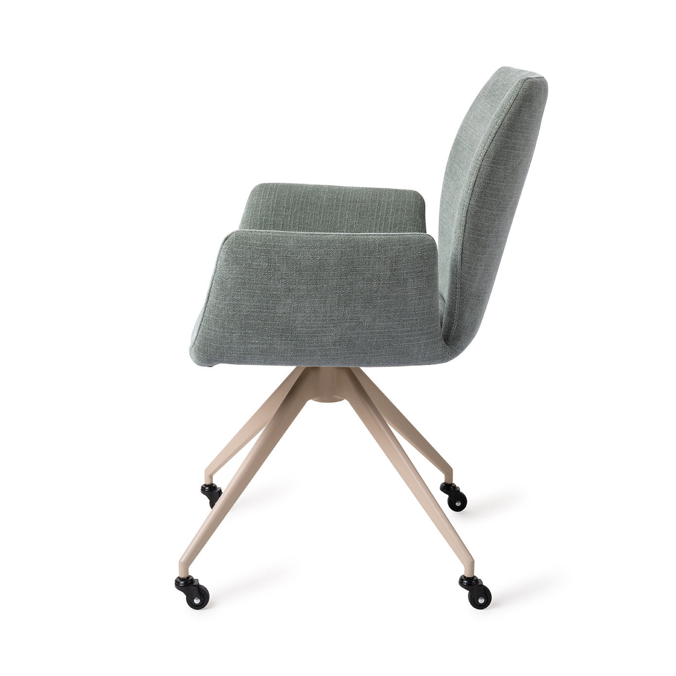 Jesper Home Misaki Breezy Blue Eetkamerstoel - Glide Beige - KwaliteitWonen.nl