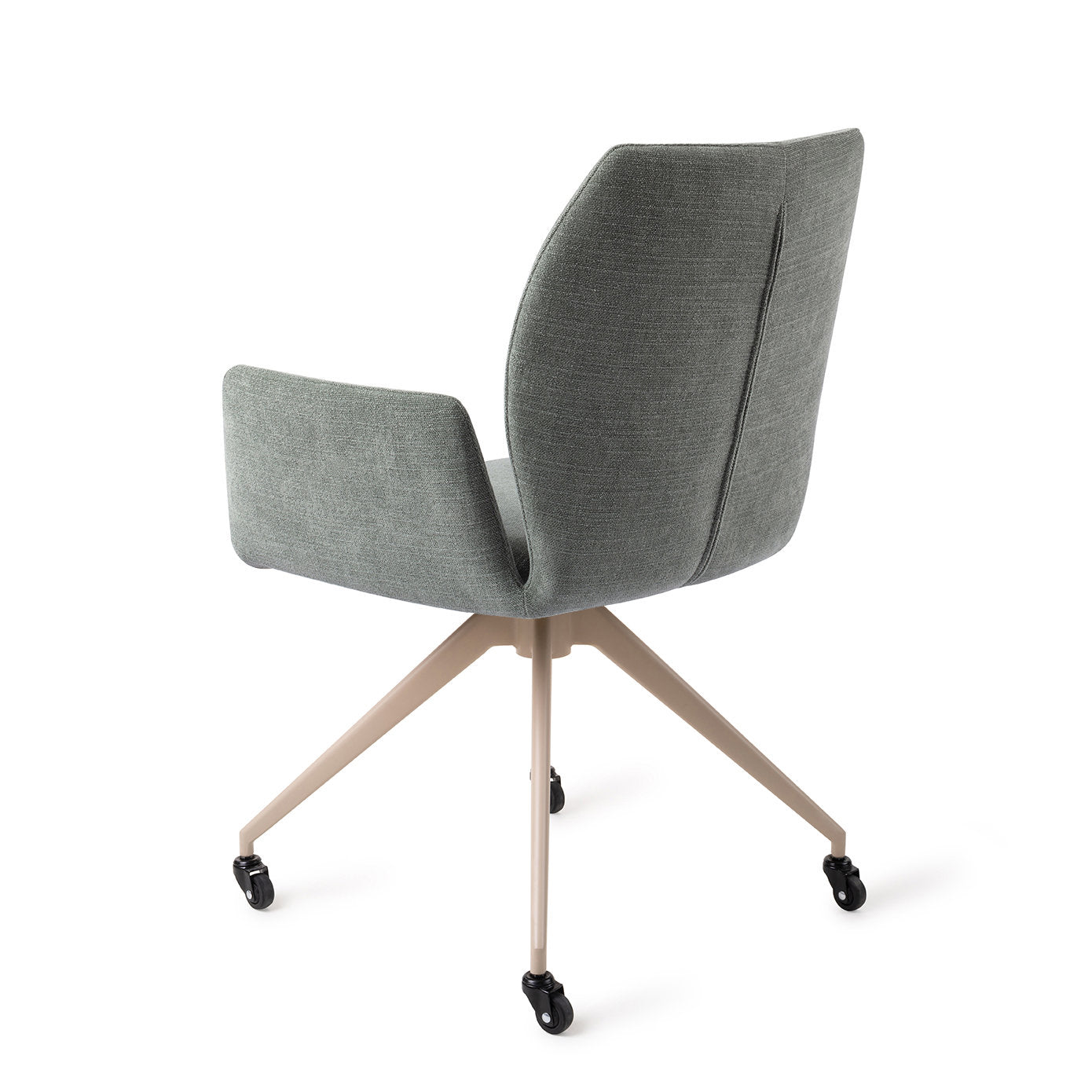 Jesper Home Misaki Breezy Blue Eetkamerstoel - Glide Beige - KwaliteitWonen.nl