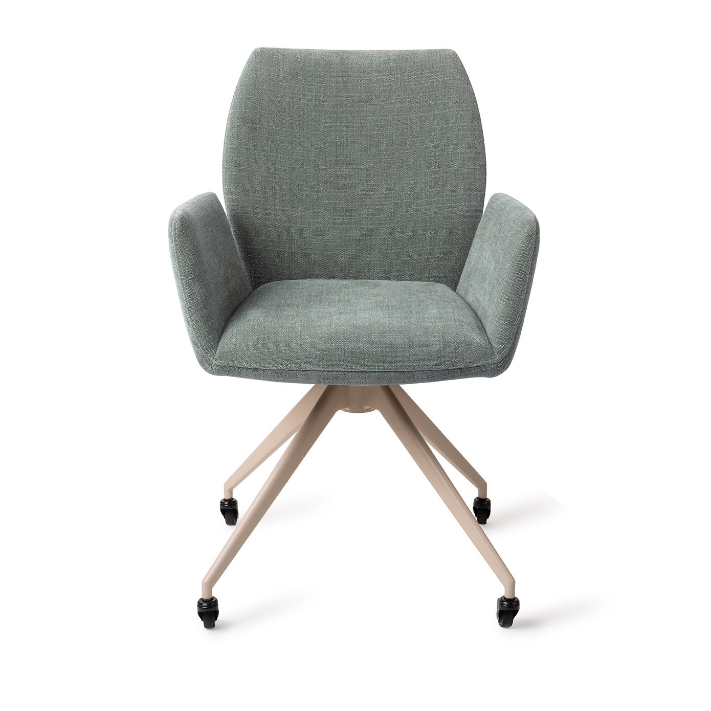 Jesper Home Misaki Breezy Blue Eetkamerstoel - Glide Beige - KwaliteitWonen.nl