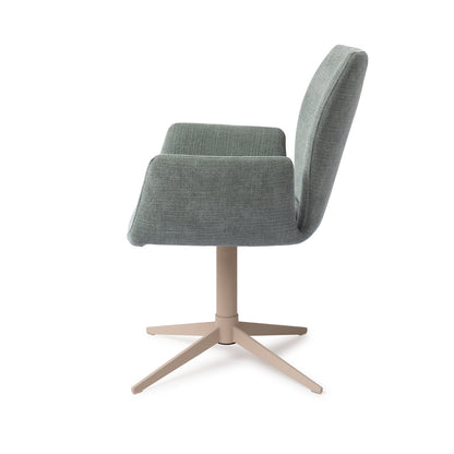 Jesper Home Misaki Breezy Blue Eetkamerstoel - Quad Beige - KwaliteitWonen.nl
