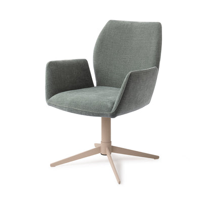 Jesper Home Misaki Breezy Blue Eetkamerstoel - Quad Beige - KwaliteitWonen.nl